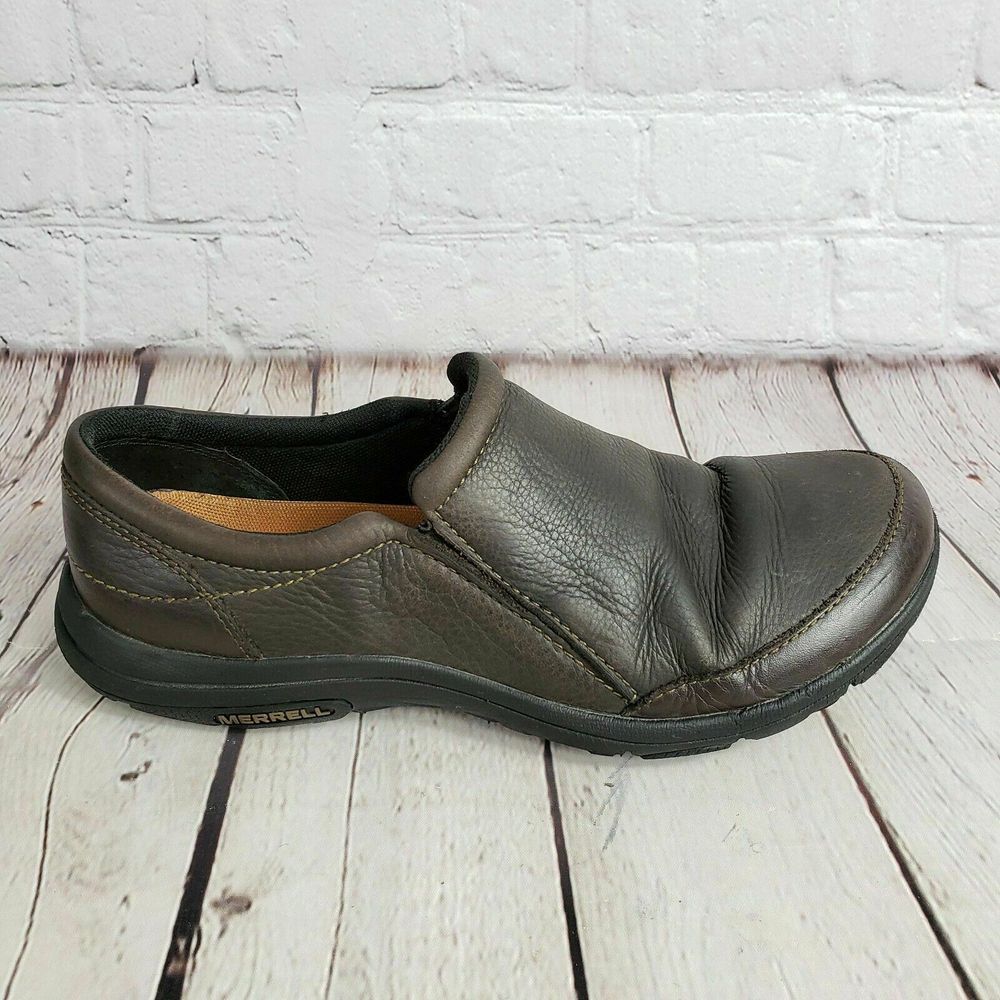 Merrell Espresso Leather Clogs - image 1